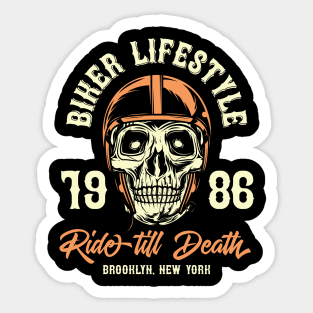 Biker lifestyle Sticker